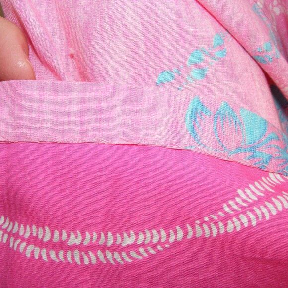 REYN SPOONER Hawaiian Shirt L Vintage, Pink, Button front, Short sleeves - Picture 7 of 9